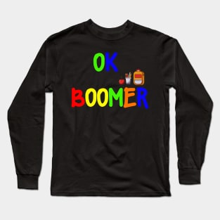 ok boomer kids Long Sleeve T-Shirt